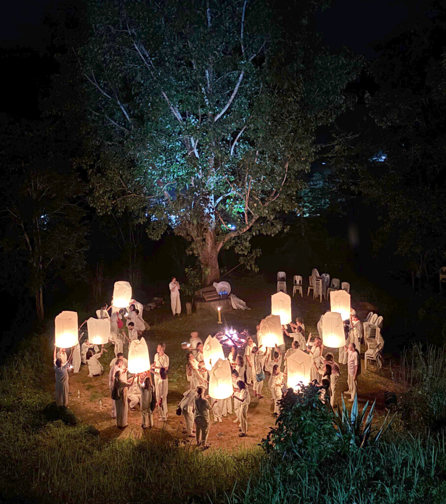 Meditation retreat Thailand-latern release