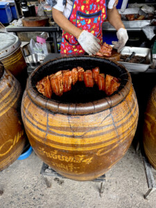 chiang mai food tour clay pork belly