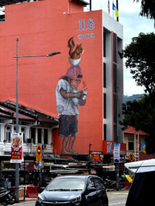 living like im dying boy mural penang