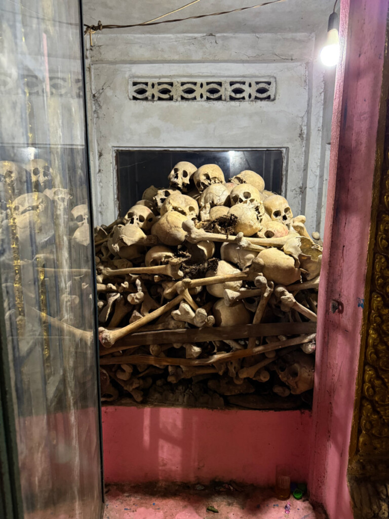 Battambang, Bamboo Train, BBQ Rats, and the Killing Cave 5 living like im dying skulls murder cave battambang