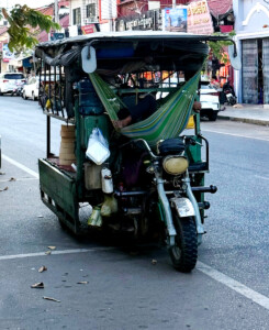 living like im dying sleeping tuk tuk siem reap cambodia