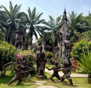 living like im dying buddha park7 vientiane laos