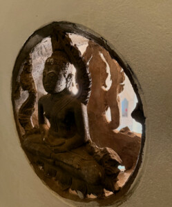 living like im dying buddha window patuxai vientiane laos