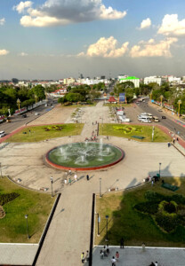 Hot in Vientiane and One Massage Too Far 12 living like im dying view from the top patuxai vientiane laos