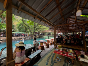 Vang Vieng and Real Life Jungle Gyms 6 lagoon 1 eating area vang vieng laos