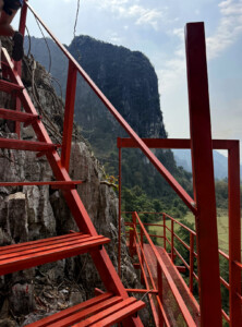 Vang Vieng and Real Life Jungle Gyms 9 zipline ladder vang vieng laos